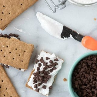 DIY No Cook S'Mores with Homemade Organic Marshmallow Fluff