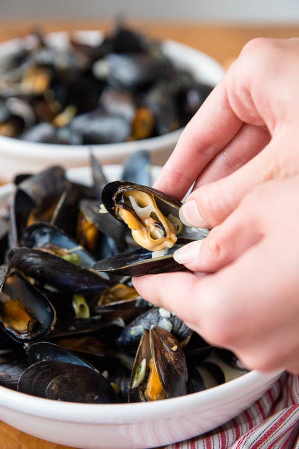 Separatin Mussel shells