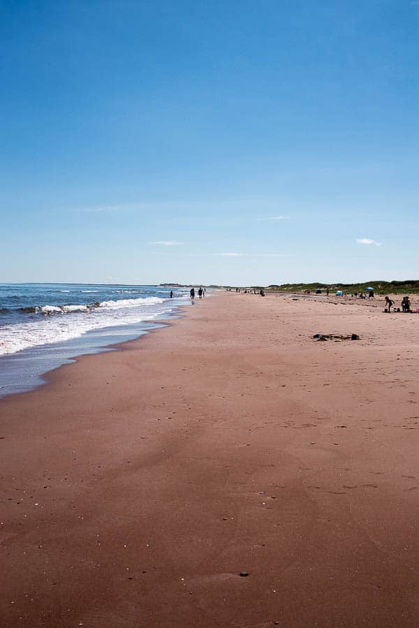 Red Sand Beach at Prince Edward Island National Park, PEI 