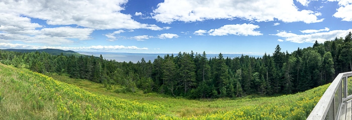 Bay of Fundy, vista from Fundy National Park 