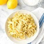 Homemade Gluten-Free Lemon Pepper Fettuccine Pasta