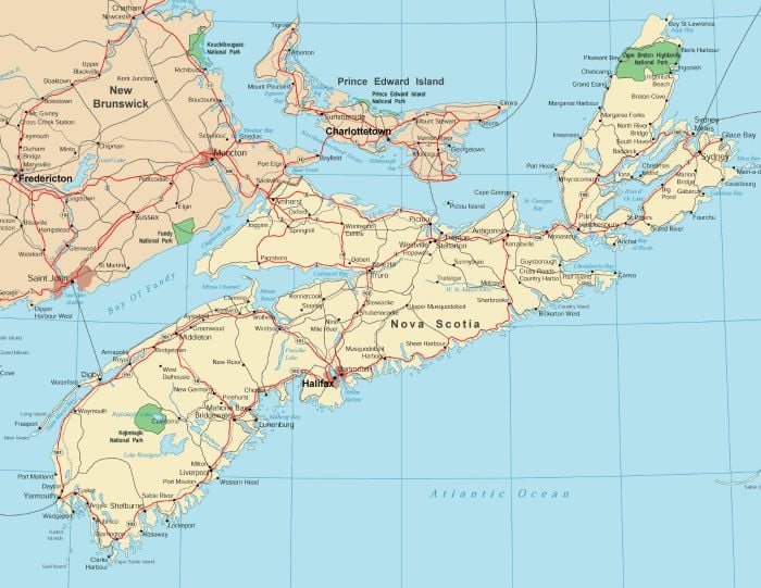 Nova Scotia Map 