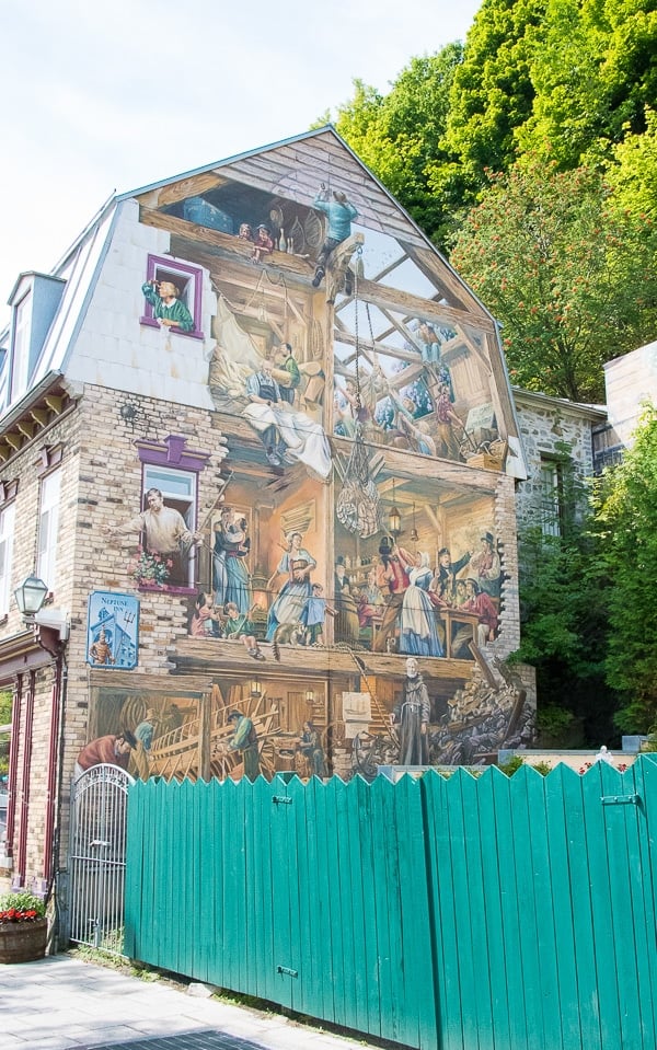 Quebec City, Lower City Building Mural 