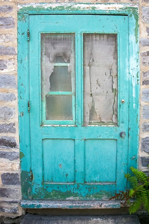 Quebec City, Old Blue Door 