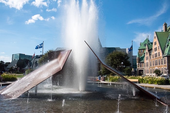 Quebec City, Upper City Fountain 