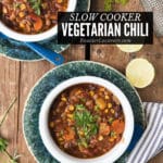 Slow Cooker Vegetarian Chili title image