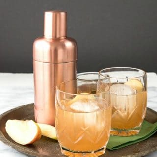 Spiced Cider Apple Whisky Sour with Homemade Cinnamon Simple Syrup - BoulderLocavore.com