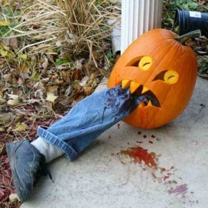 Pumpkin Devouring Bloody Leg 