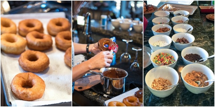 Frosted Donuts with Toppings 