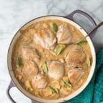 Cider-braised Chicken Thighs with Apples and Onions - BoulderLocavore.com