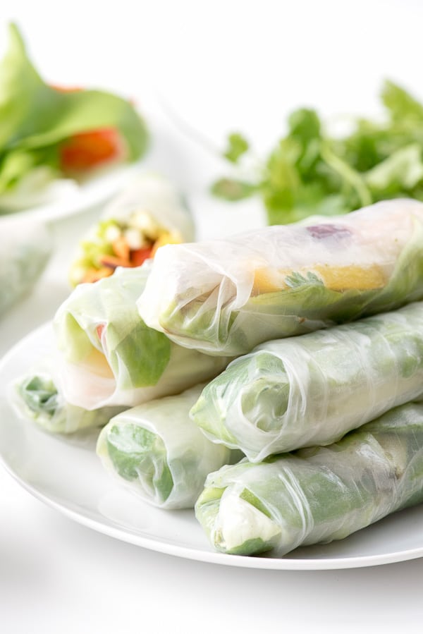 stack of Vietnamese Spring Rolls 