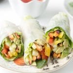 cut open DIY Vietnamese Spring Rolls