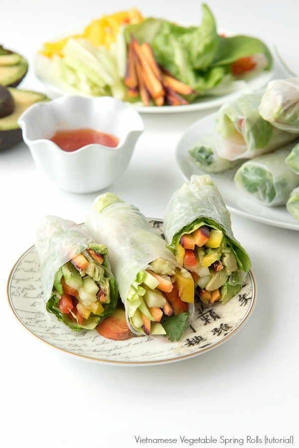 DIY Vietnamese Vegetables Spring Rolls 