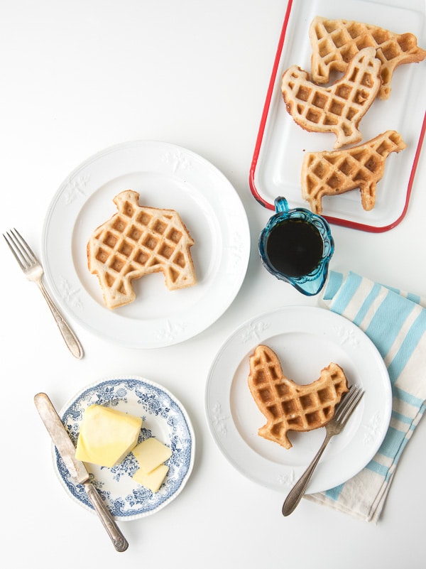 Farm Maple-Pecan Barnyard Waffles 