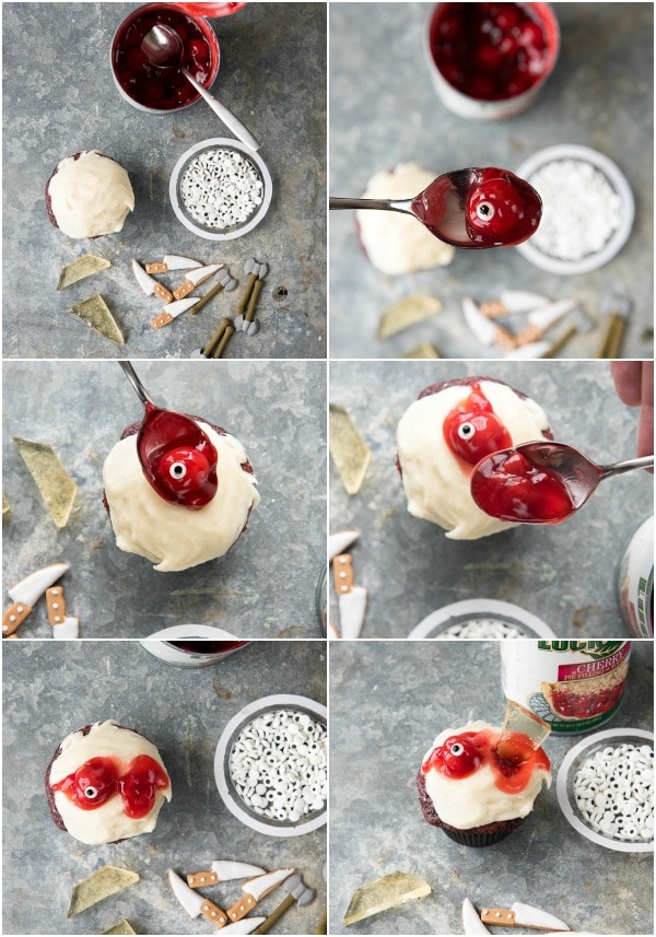 How to Make Mutilated Zombie Cupcakes Recipe steps