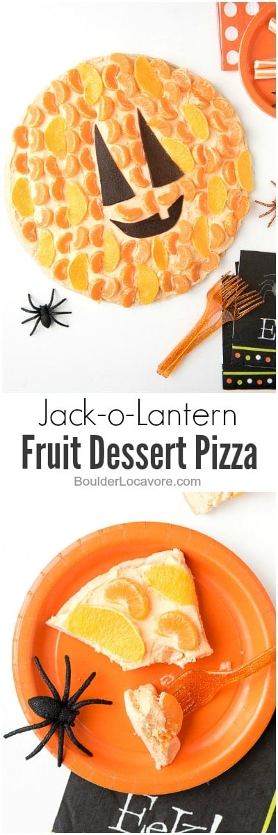 Fruit pizza collage