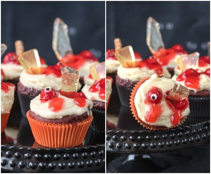 Mutilated Zombie Cupcakes For halloween