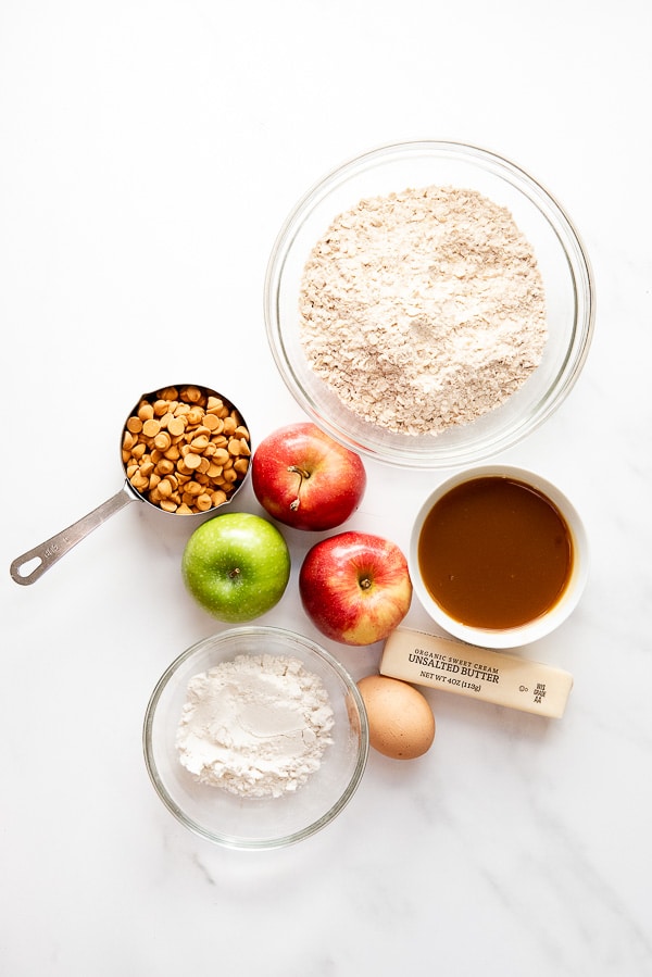 Shortcut Cinnamon Caramel Apple Bars ingredients