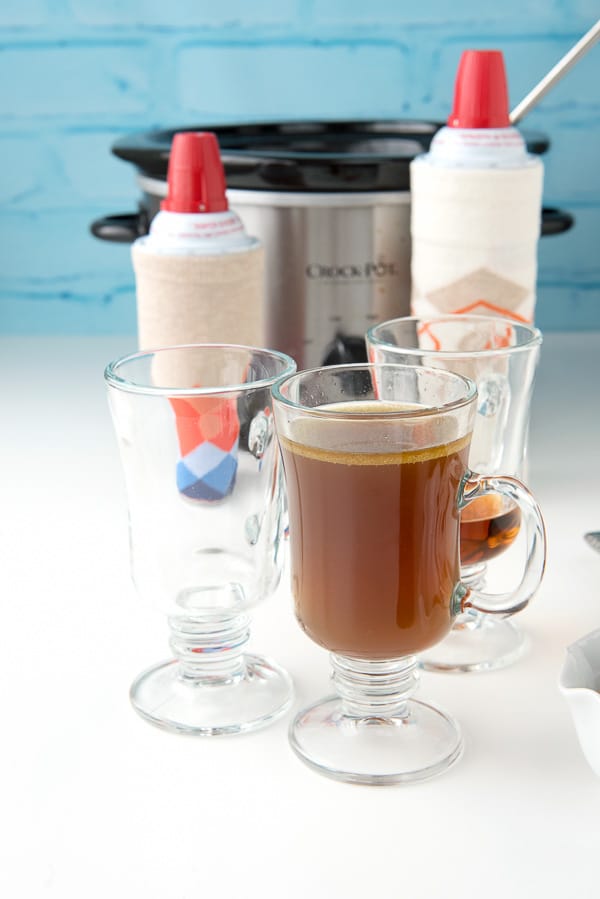 Slow Cooker Hot Buttered Rum self-serve bar 