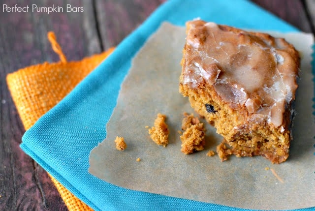 Perfect Pumpkin Bars 