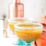 Persimmon Margaritas with Cinnamon Simple Syrup