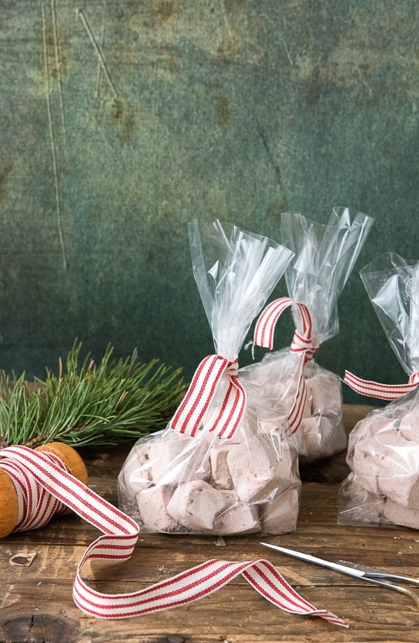 Bags of Homemade Vanilla-Coffee Liqueur Marshmallows