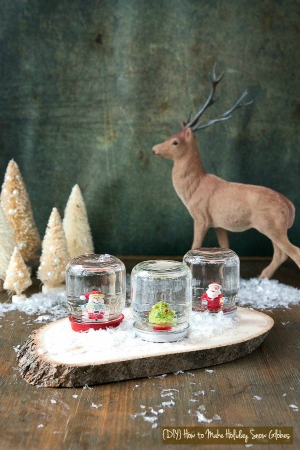 DIY How to Make Holiday Snow Globes 