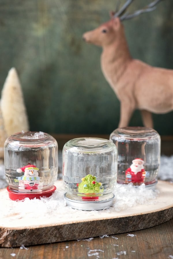 DIY How to Make Holiday Snow Globes 