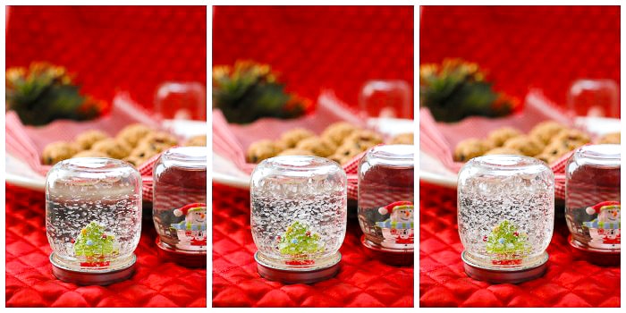 DIY How to Make Holiday Snow Globes collage 