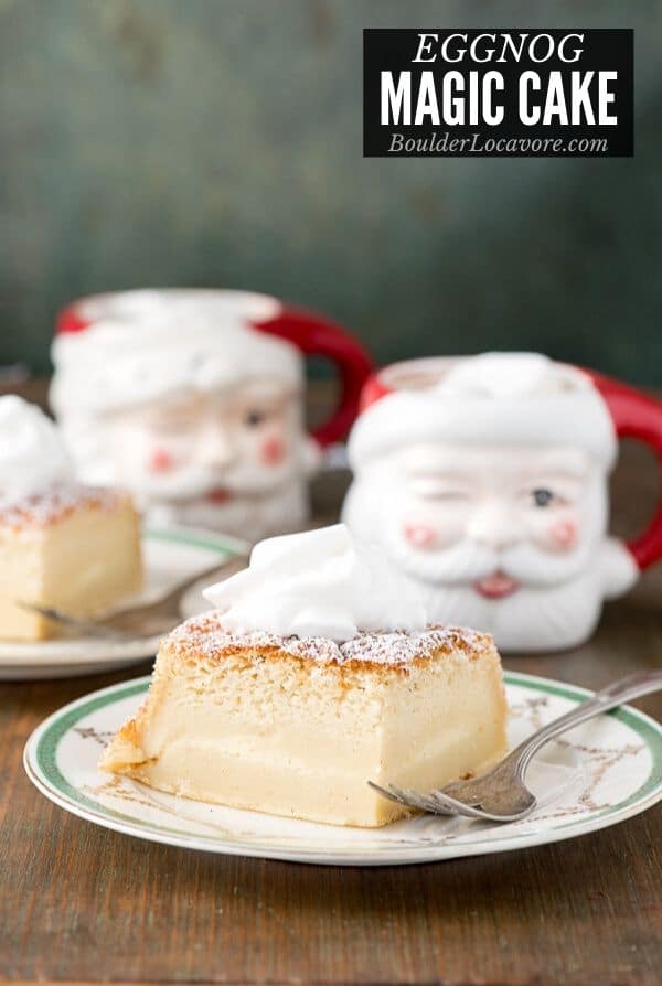 Eggnogg Magic Cake - an Easy Exciting Christmas Dessert recipe