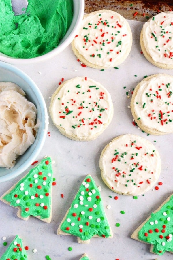 Gluten-Free Soft Frosted Sugar Cookies 