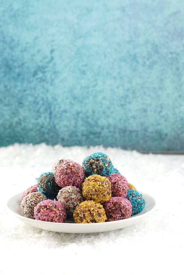 Sparkling Sugar Plums on plate