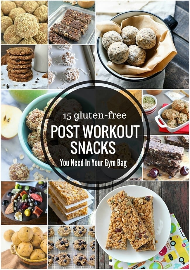 15 Gluten-Free Post Workout Snacks collage image