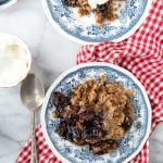 Slow Cooker Cherry Spice Cake Cobbler. An effortless homey, dessert to brighten any day! - BoulderLocavore.com
