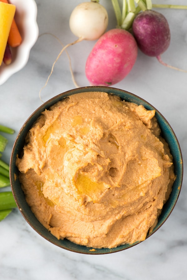 Bowl of Sriracha Hummus