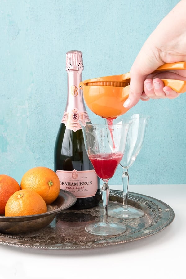 Blood Orange Mimosa Pitcher Cocktail