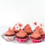 Gluten-Free Pink Velvet Cupcakes with Real Strawberry Buttercream Frosting