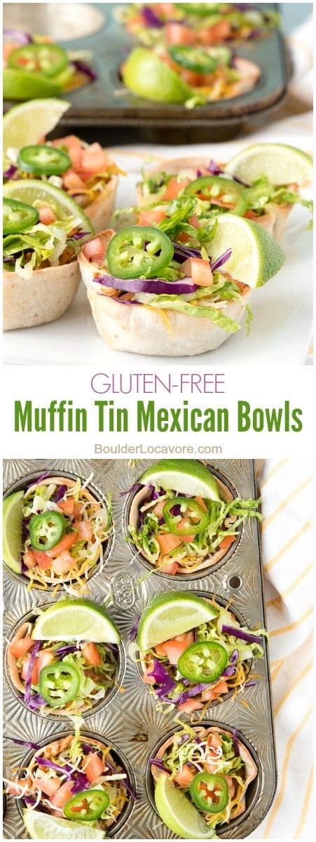 Muffin Tin Mexican Bowls collage