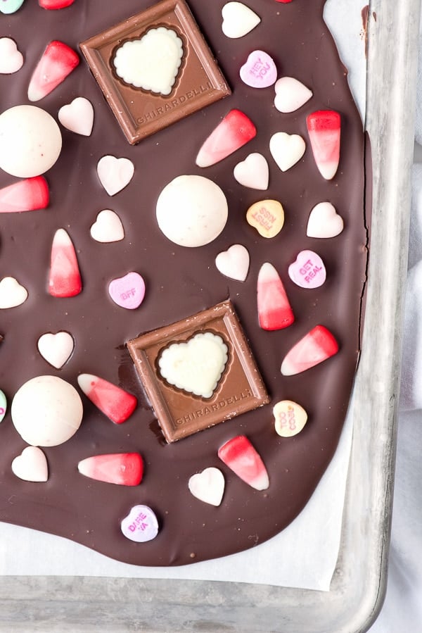 Sweetheart Bark Valentine\'s Candy Chocolate Bark