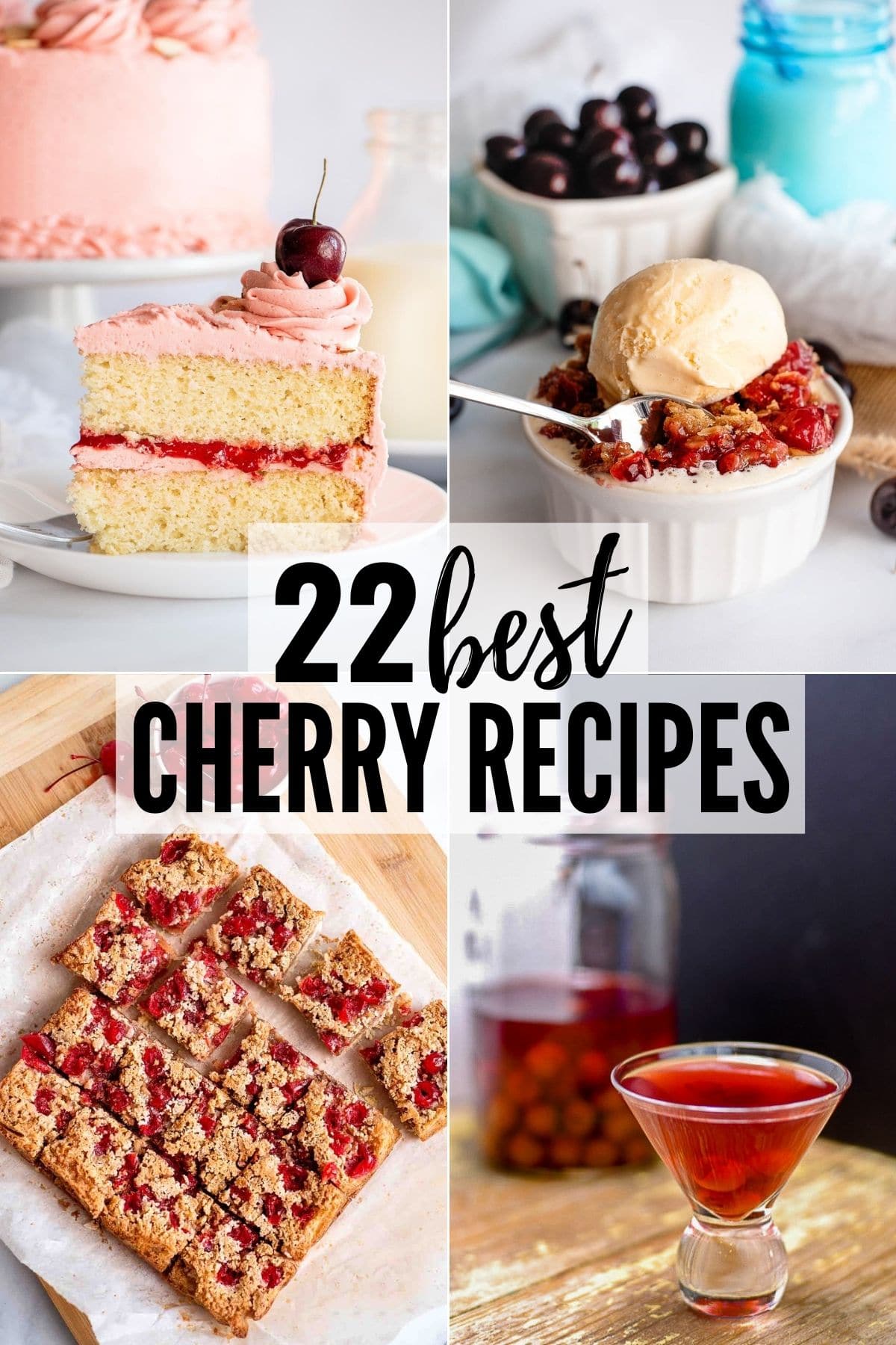 best cherry recipes collage