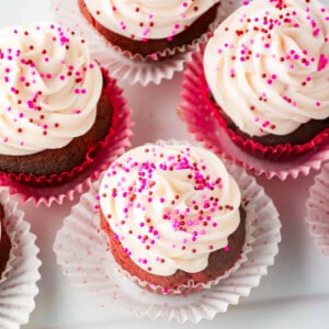 pink velvet cupcakes