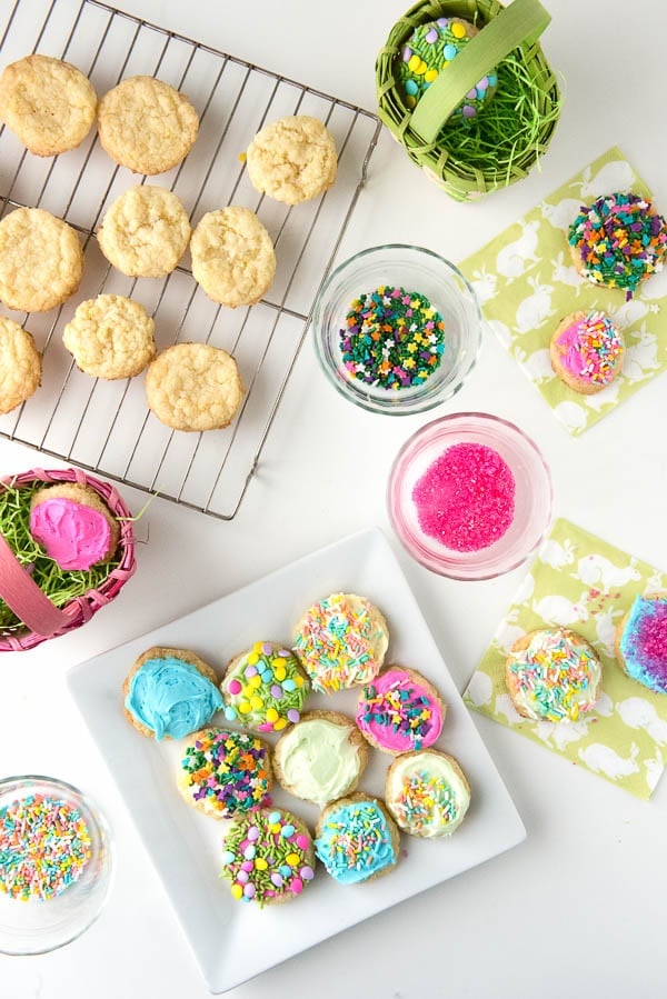 Springtime Gluten-Free Frosted Sugar Cookies