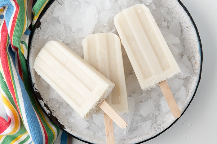 Drunken Monkey Popsicles. Tropical, summery 3 ingredient boozy popsicles that you are sure to love! - BoulderLocavore.com