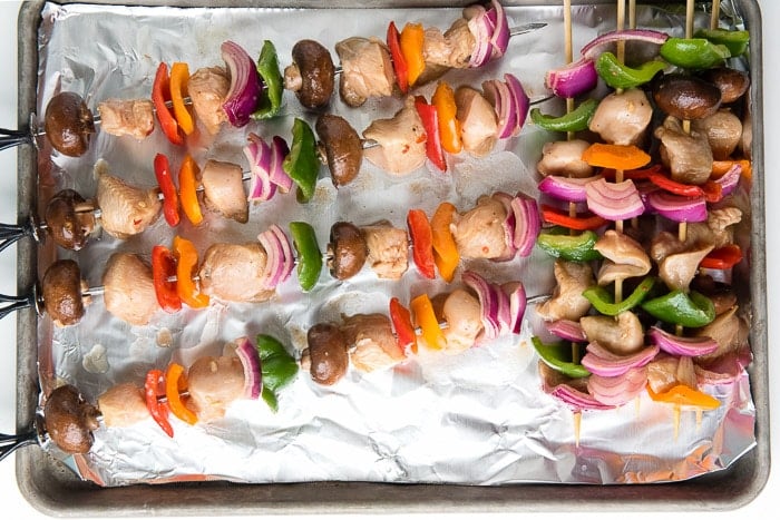 Easy Grilled Chicken Shish Kabobs