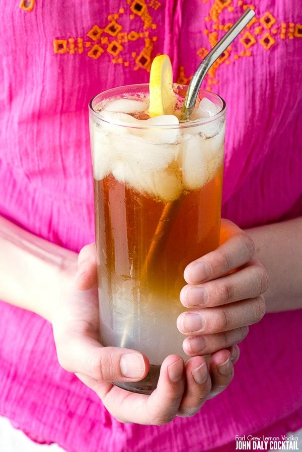 an Arnold Palmer drink held in girl\'s hands