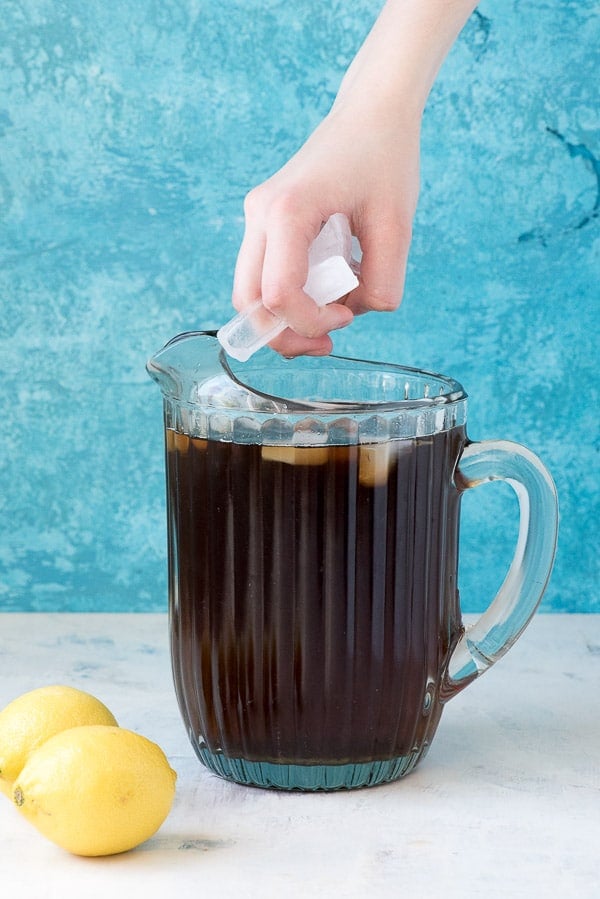 pitcher of iced tea