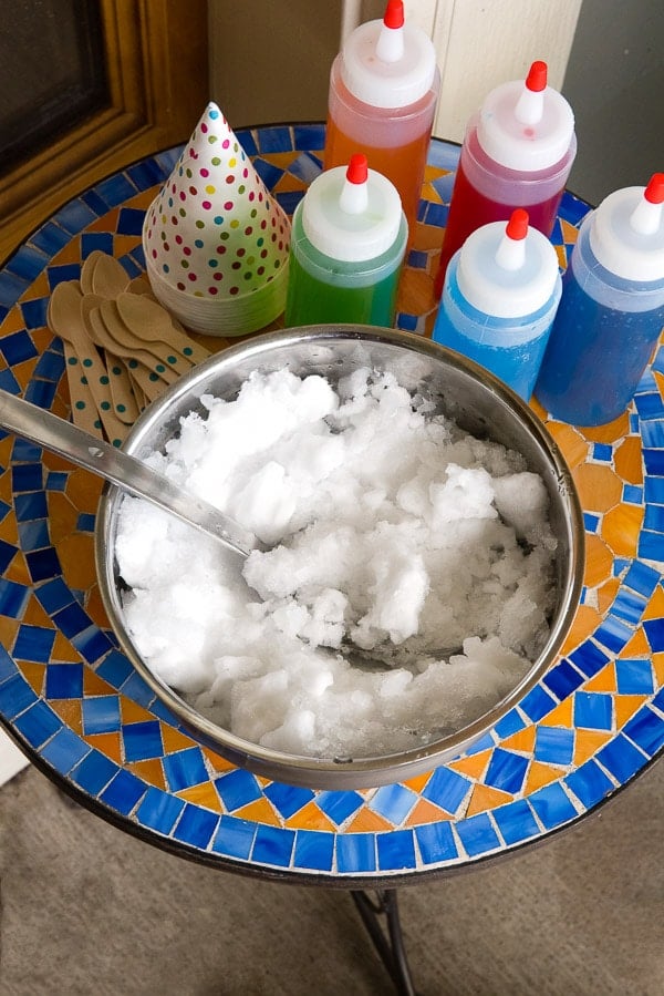 Homemade Sports Drink Snow Cones ingredients