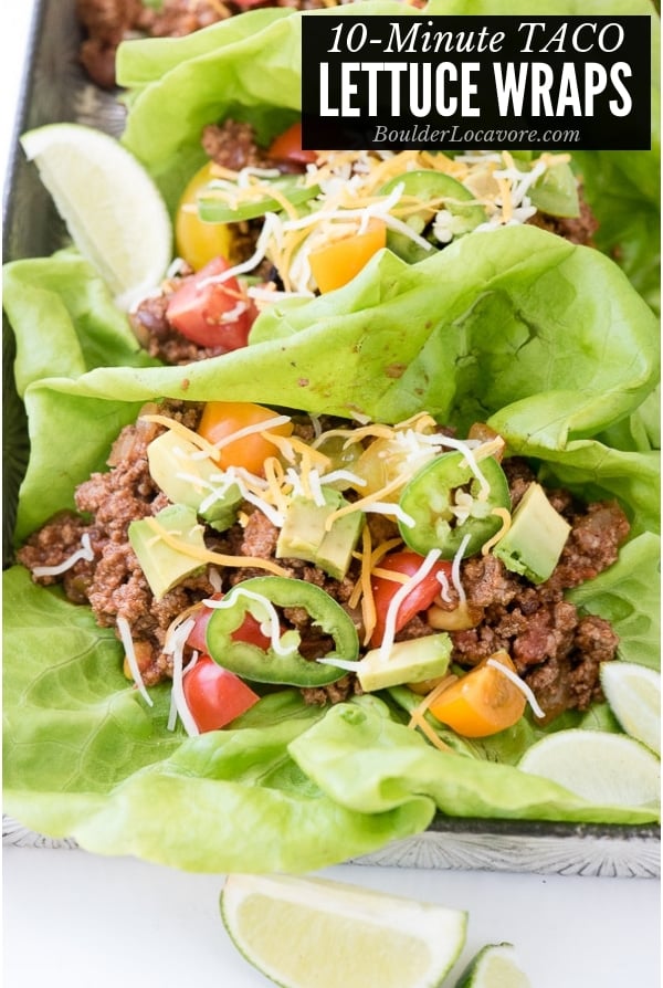 Taco Lettuce Wraps - A Fresh, Fabulous 10-minute Main Dish