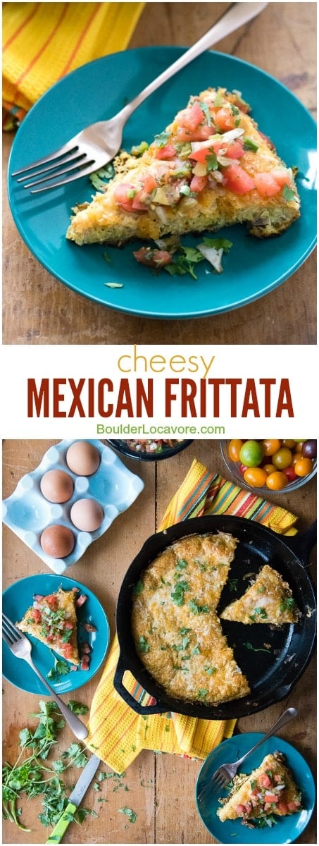 mexican frittata collage