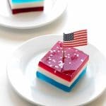 Star Spangled Layered Finger Jello (Red, White and Blue Finger Jello)